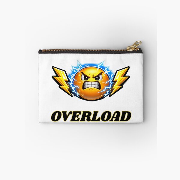 Item preview, Overload ⚡ Angry Power Emoji | Electric Rage Expression | Gaming Sticker designed and sold by UrbanEchoHub.