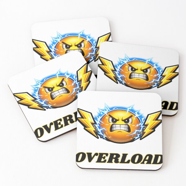 Item preview, Overload ⚡ Angry Power Emoji | Electric Rage Expression | Gaming Sticker designed and sold by UrbanEchoHub.