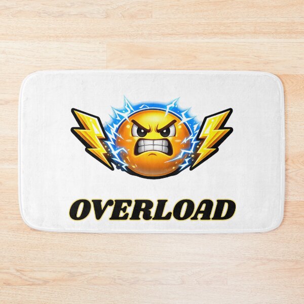 Item preview, Overload ⚡ Angry Power Emoji | Electric Rage Expression | Gaming Sticker designed and sold by UrbanEchoHub.