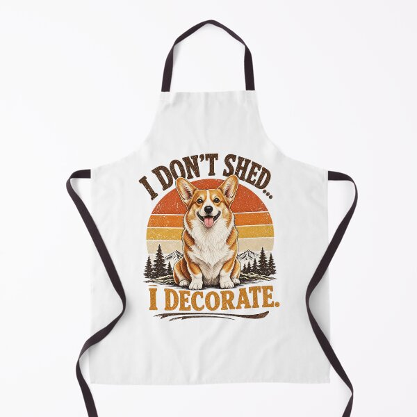 Item preview, I Don't Shed I Decorate - Funny Vintage Corgi designed and sold by Lordweek.