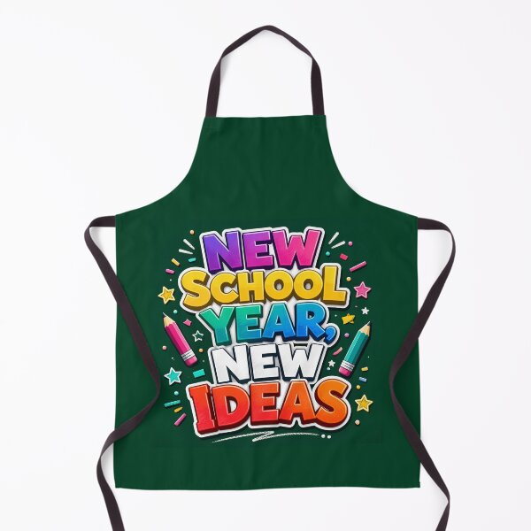 Item preview, New School Year New Ideas Rainbow 3D Bubble Text School Notebook designed and sold by FestivityFinds.