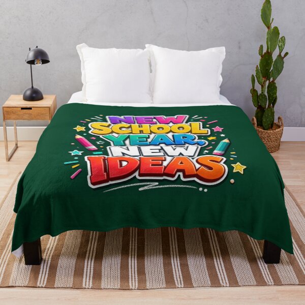 Item preview, New School Year New Ideas Rainbow 3D Bubble Text School Notebook designed and sold by FestivityFinds.