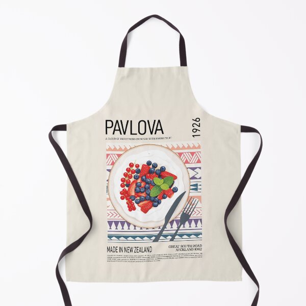 Item preview, Vintage Pavlova Dessert Travel Poster designed and sold by SurfolioPrints.