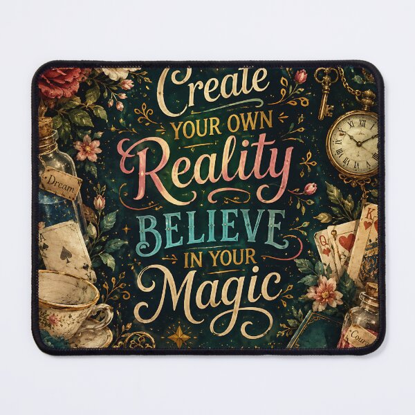 Item preview, Create Your Own Reality Vintage Magic Typography Art designed and sold by Jaideep Walia.