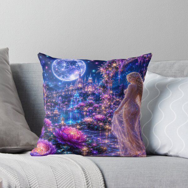 Item preview, Moonlit Elven Garden Luxury Bedding | Signature Collection - Comforters designed and sold by DigiArt8Design.