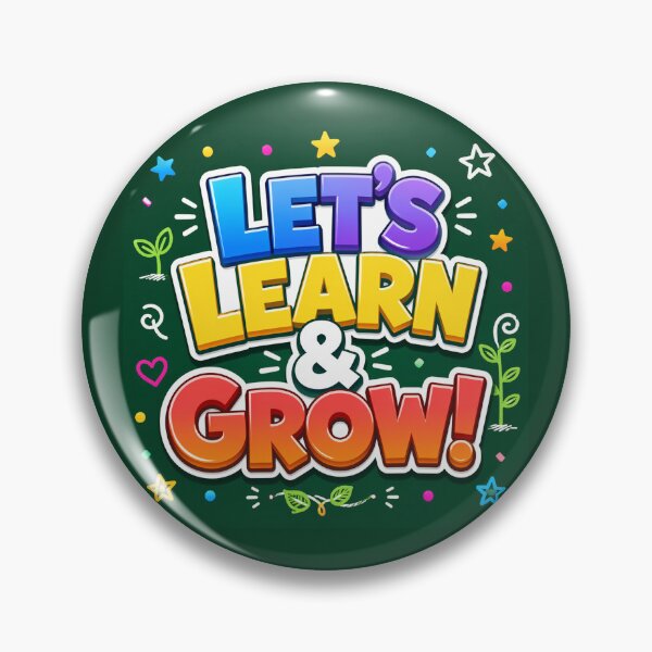 Item preview, Let's Learn and Grow Rainbow 3D Bubble Text Classroom Magnet designed and sold by FestivityFinds.