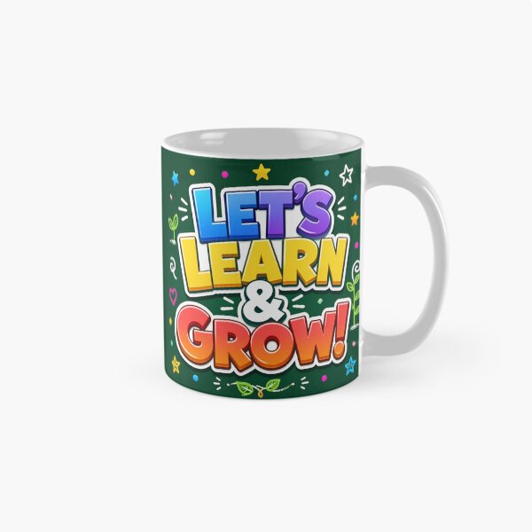 Item preview, Let's Learn and Grow Rainbow 3D Bubble Text Classroom Magnet designed and sold by FestivityFinds.