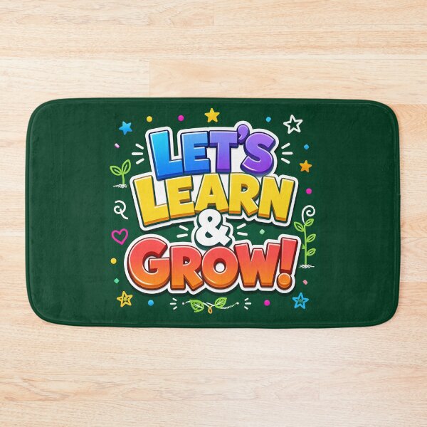 Item preview, Let's Learn and Grow Rainbow 3D Bubble Text Classroom Magnet designed and sold by FestivityFinds.