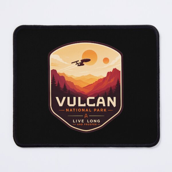 Item preview, Vulcan National Park - Live Long and Prosper designed and sold by FrontierCosmic.