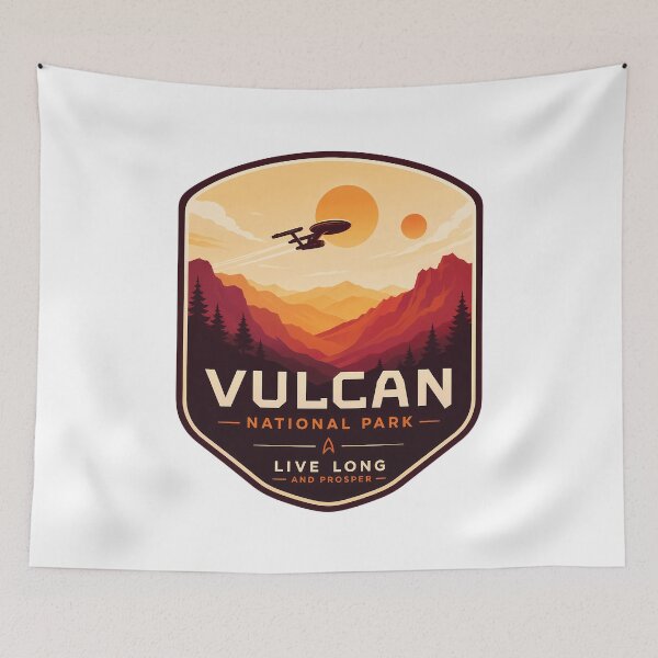 Item preview, Vulcan National Park - Live Long and Prosper  designed and sold by FrontierCosmic.
