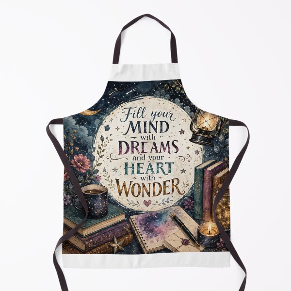 Item preview, Fill Your Mind With Dreams Celestial Typography Art designed and sold by Jaideep Walia.
