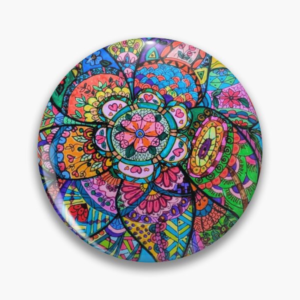 Item preview, Vibrant Mandala Flower Bloom Abstract Art designed and sold by Selena.m.studio.