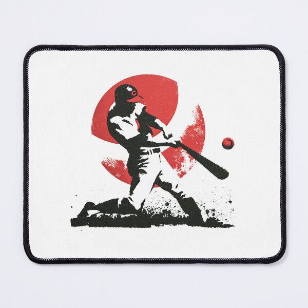 Item preview, Vintage Baseball Player Swing In Splash Ink designed and sold by EdvvinStudios.