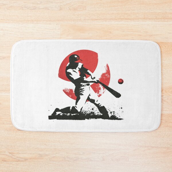 Item preview, Vintage Baseball Player Swing In Splash Ink designed and sold by EdvvinStudios.