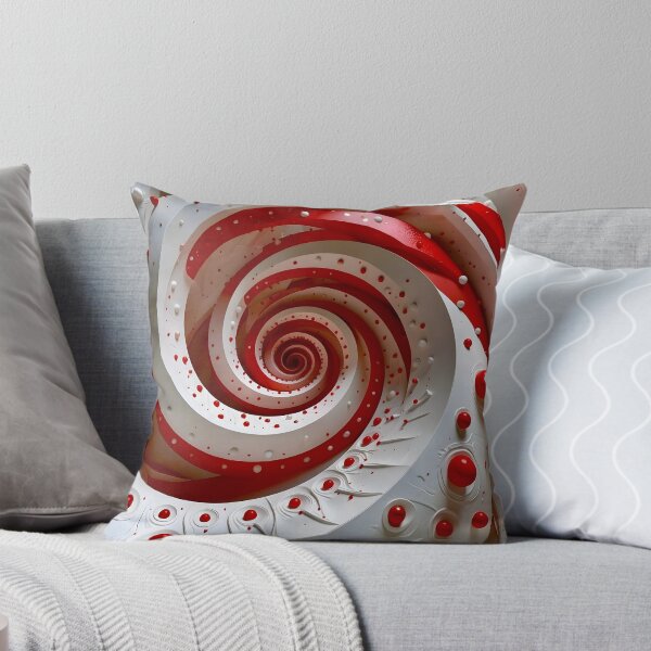 Item preview, Mesmerizing Red and White Spiral designed and sold by Vicky Brago-Mitchell®.