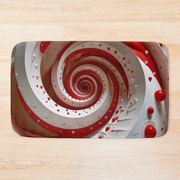 Item preview, Mesmerizing Red and White Spiral designed and sold by Vicky Brago-Mitchell®.