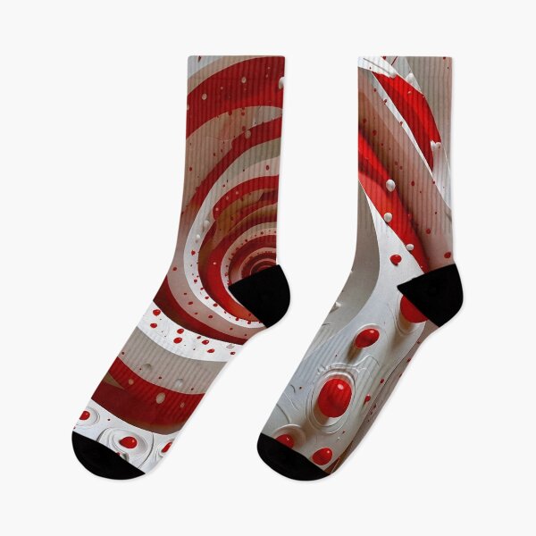 Item preview, Mesmerizing Red and White Spiral designed and sold by Vicky Brago-Mitchell®.