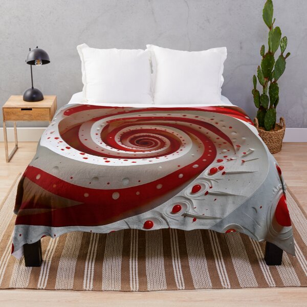 Item preview, Espiral roja y blanca hipnotizante designed and sold by Vicky Brago-Mitchell®.