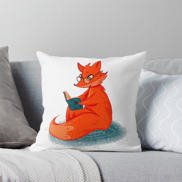 Item preview, Foxy Reading Cute Intellectual Forest Fox Bookworm Art designed and sold by KarminaArts.