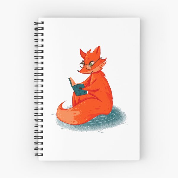 Item preview, Foxy Reading Cute Intellectual Forest Fox Bookworm Art designed and sold by KarminaArts.