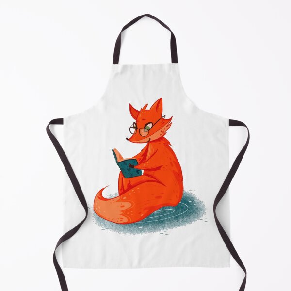 Item preview, Foxy Reading Cute Intellectual Forest Fox Bookworm Art designed and sold by KarminaArts.