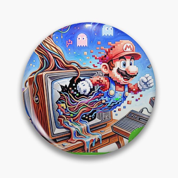 Item preview, Old School New Rules Retro Gamer Surreal Arcade Art designed and sold by rich-moda.