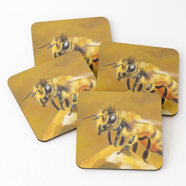 Item preview, Detailed Honey Bee Digital Painting designed and sold by ahmadclothings.