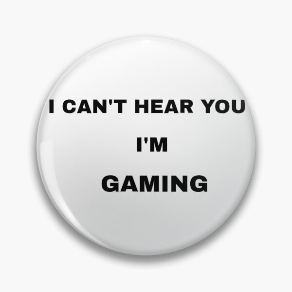 Item preview, I Cant Hear You Im Gaming Funny Retro Video Game Typography designed and sold by VibeTees38.