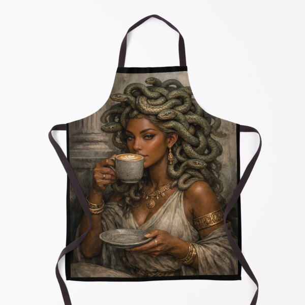 Item preview, Medusa Coffee Ritual Shirt, Greek Goddess Tee, Dark Feminine Aesthetic, Quiet Power Design designed and sold by Inner Peace & Sovereignty.
