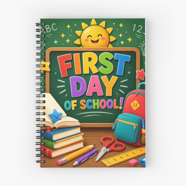 Item preview, First Day of School Cute 3D Chalkboard Sun Classroom Poster designed and sold by FestivityFinds.