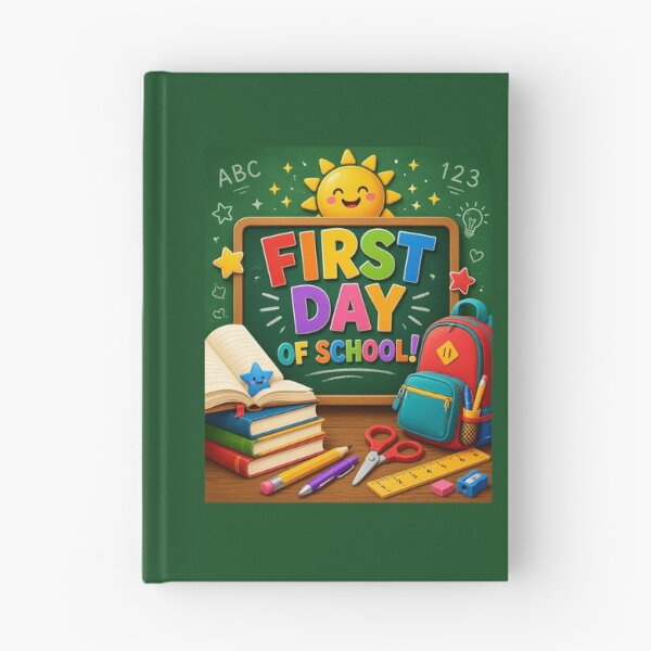 Item preview, First Day of School Cute 3D Chalkboard Sun Classroom Poster designed and sold by FestivityFinds.