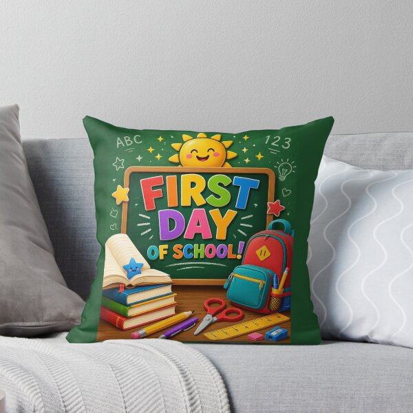 Item preview, First Day of School Cute 3D Chalkboard Sun Classroom Poster designed and sold by FestivityFinds.