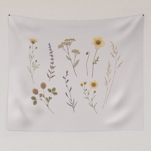Item preview, Vintage Wildflowers Botanical Meadow Illustration designed and sold by bosamji.