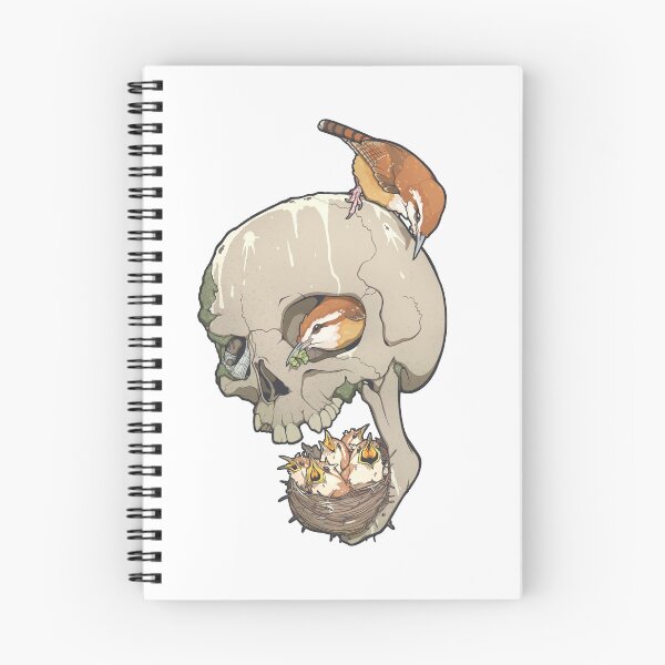 Item preview, Carolina Wrens / Skull designed and sold by Eambo's Cave.