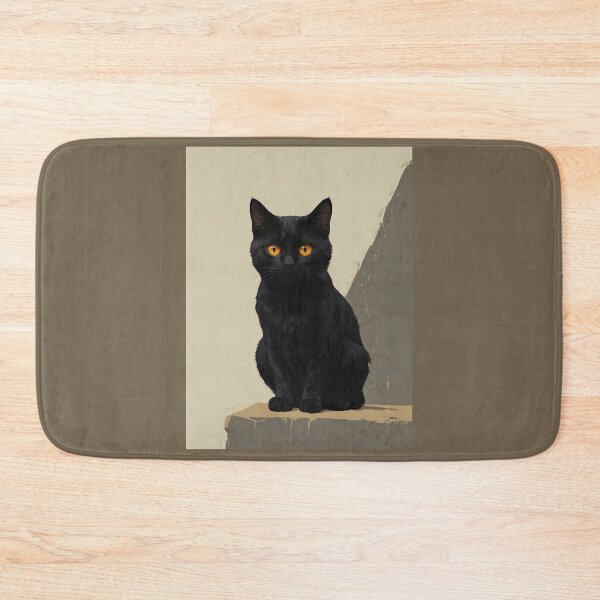 Item preview, Black Cat with Golden Eyes designed and sold by KiraChie.