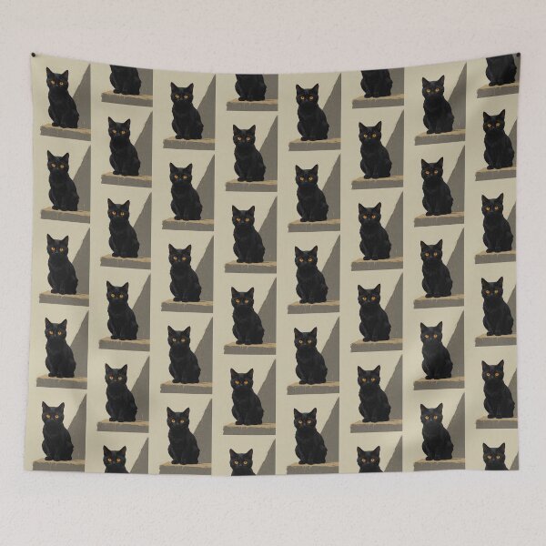 Item preview, Black Cat with Golden Eyes designed and sold by KiraChie.