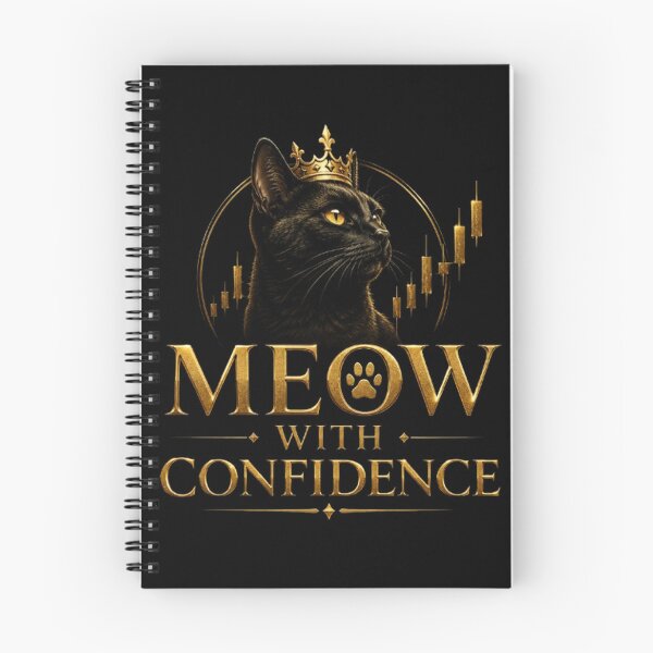 Item preview, Meow With Confidence Funny Cat Trader Design designed and sold by PipForgeStudio .