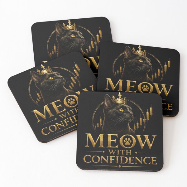 Item preview, Meow With Confidence Funny Cat Trader Design designed and sold by PipForgeStudio .