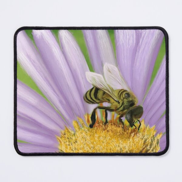 Item preview, Honey Bee on a Purple Aster Flower designed and sold by ahmadclothings.