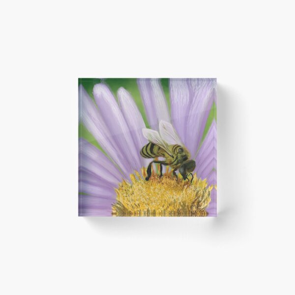 Item preview, Honey Bee on a Purple Aster Flower  designed and sold by ahmadclothings.