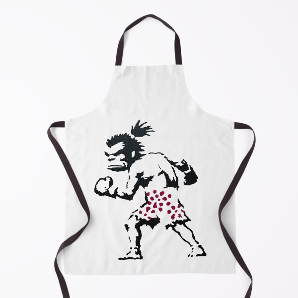 Item preview, Gritty Fighter Boxer Stencil In Red Splatter designed and sold by EdvvinStudios.