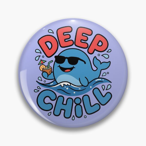 Item preview, Deep Chill – Cute Whale Surf Design designed and sold by Sea Gem.