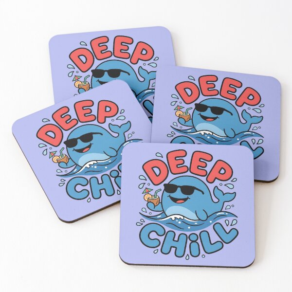 Item preview, Deep Chill – Cute Whale Surf Design designed and sold by Sea Gem.