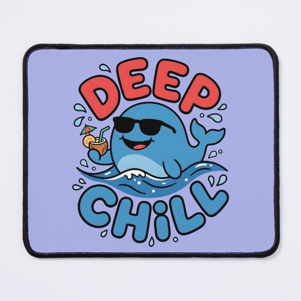Item preview, Deep Chill – Cute Whale Surf Design designed and sold by Sea Gem.