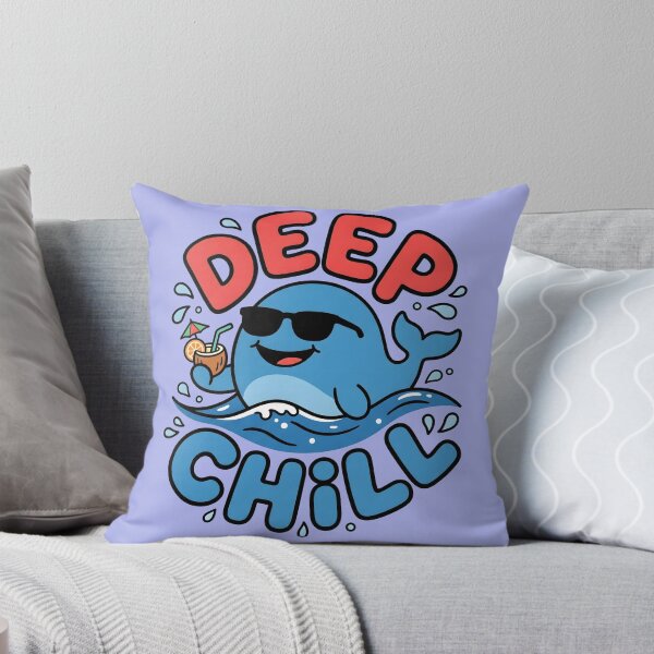 Item preview, Deep Chill – Cute Whale Surf Design designed and sold by Sea Gem.