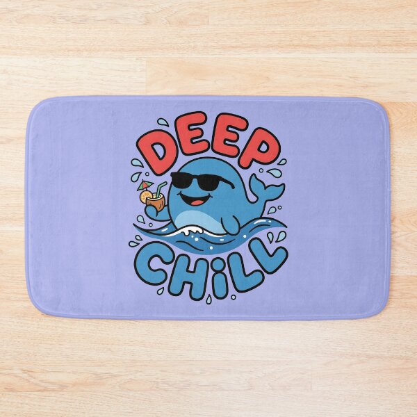 Item preview, Deep Chill – Cute Whale Surf Design designed and sold by Sea Gem.