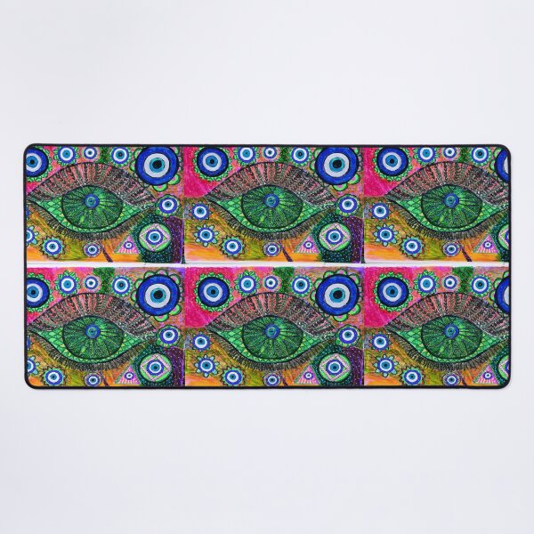 Item preview, Mystical Evil Eye Mandala Abstract Art designed and sold by Selena.m.studio.