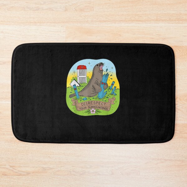 Item preview, Neil Seal Disrespect Your Surroundings Funny Art designed and sold by MatherFisher.