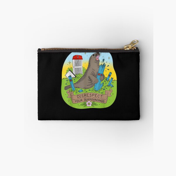 Item preview, Neil Seal Disrespect Your Surroundings Funny Art designed and sold by MatherFisher.