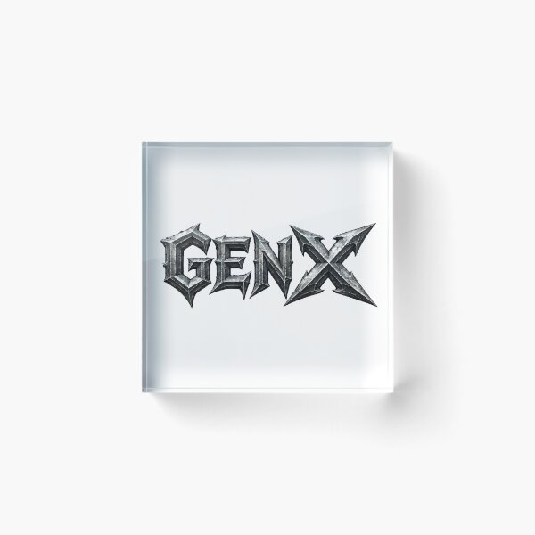 Item preview, Gen X Chrome Gothic Metal Lettering designed and sold by Artmares.